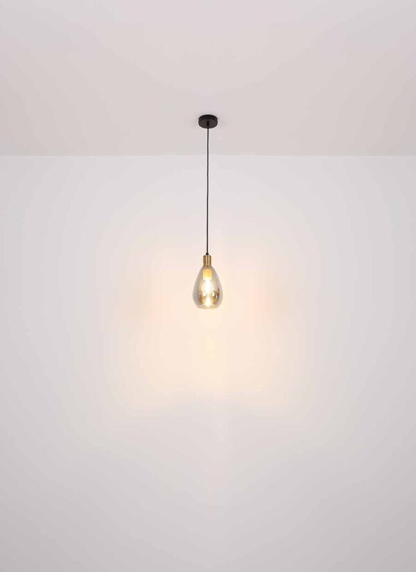 Globo Fanni plafonniere – ø 38 cm – E27 (grote fitting) – Zwart - Image 3