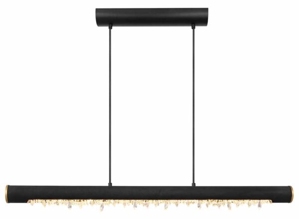 Globo Felicitas hanglamp – Ingebouwd (LED) – Zwart