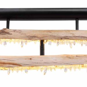 Globo Felicitas plafonniere – Ingebouwd (LED) – Zwart