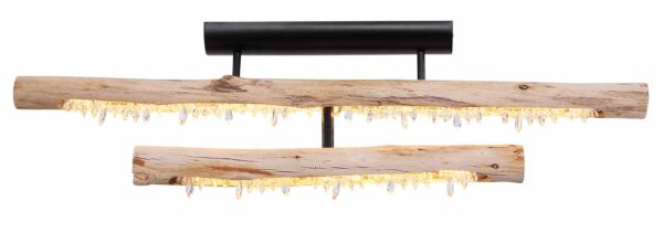 Globo Felicitas plafonniere – Ingebouwd (LED) – Zwart