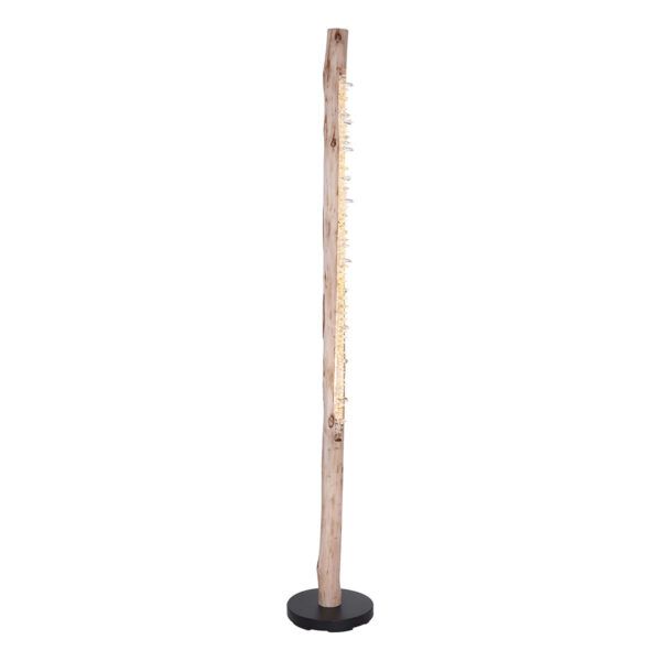 Globo Felicitas vloerlamp – ø 23 cm – Ingebouwd (LED) – Zwart