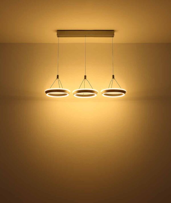 Globo Ferra hanglamp – ø 50 cm – Ingebouwd (LED) – Grijs - Image 4