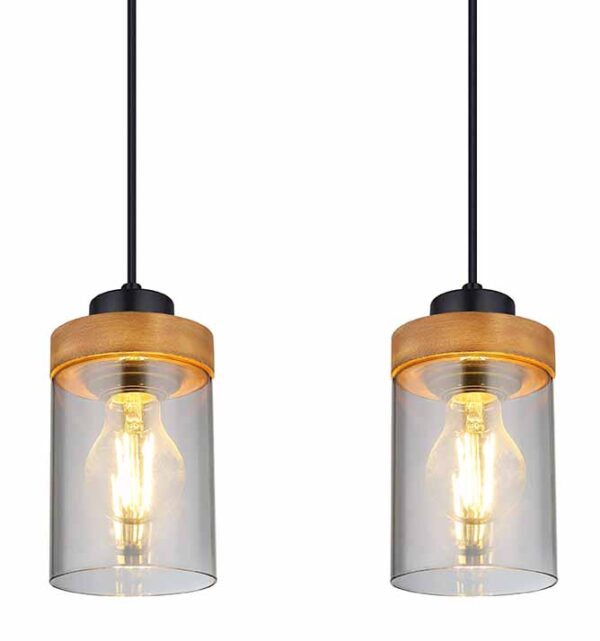 Globo Finca hanglamp – E27 (grote fitting) – Zwart - Image 3
