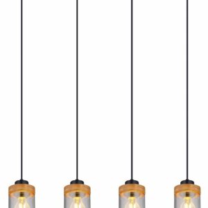 Globo Finca hanglamp – E27 (grote fitting) – Zwart