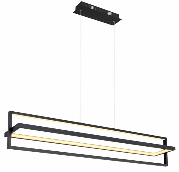 Globo Flips hanglamp – Ingebouwd (LED) – Zwart - Image 4