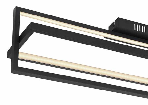 Globo Flips plafonniere – Ingebouwd (LED) – Zwart - Image 3