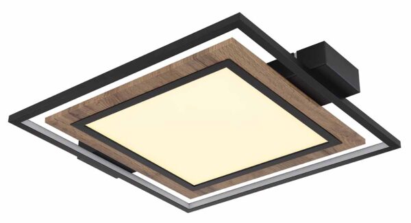 Globo Gabaldo plafonniere – Ingebouwd (LED) – Zwart - Image 4