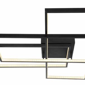 Globo Gabriel plafonniere – Ingebouwd (LED) – Zwart