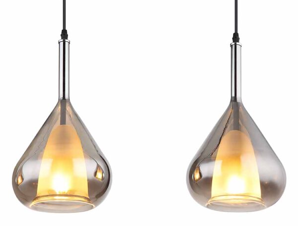 Zwarte klassieke hanglamp metaal Globo Geeky - Image 3