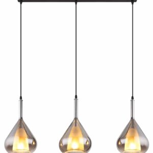 Globo Geeky hanglamp – E27 (grote fitting) – Zwart