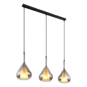Globo Geeky hanglamp – E27 (grote fitting) – Zwart