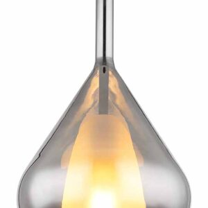 Globo Geeky hanglamp – ø 20 cm – E27 (grote fitting) – Zwart