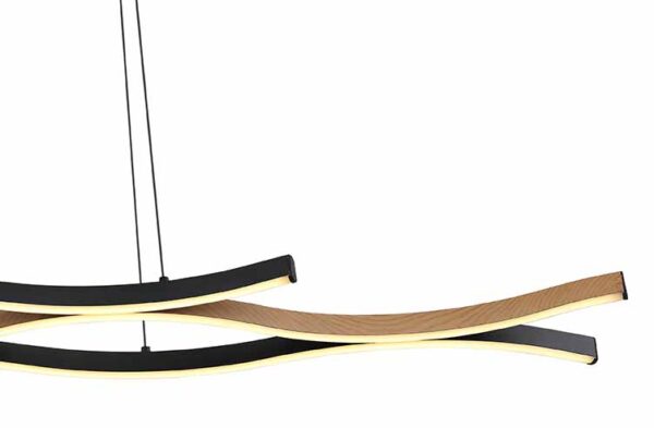 Globo Geronimo hanglamp – Ingebouwd (LED) – Zwart - Image 3