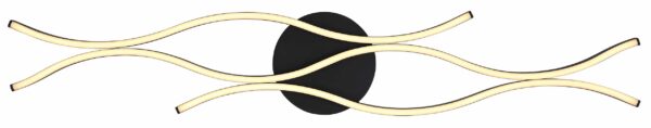 Globo Geronimo plafonniere – Ingebouwd (LED) – Zwart - Image 3