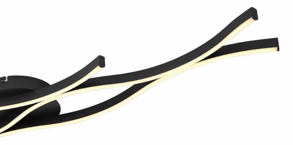 Globo Geronimo plafonniere – Ingebouwd (LED) – Zwart - Image 4