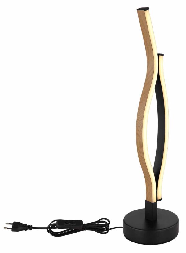 Globo Geronimo tafellamp – ø 12 cm – Ingebouwd (LED) – Zwart - Image 3
