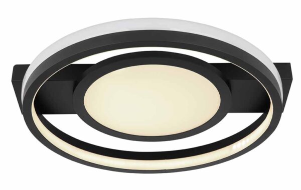 Globo Gisell plafonniere – Ingebouwd (LED) – Zwart - Image 3