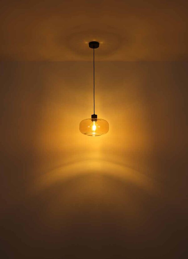 Globo Giuseppe hanglamp – ø 28 cm – E27 (grote fitting) – Zwart - Image 4