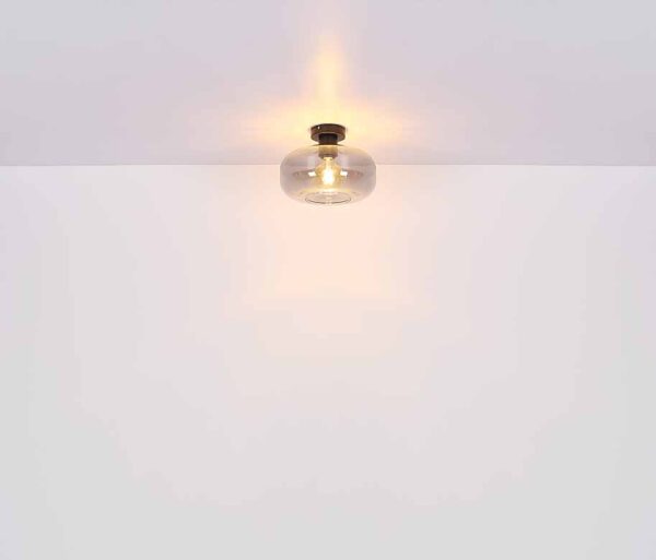 Globo Giuseppe plafonniere – ø 28 cm – E27 (grote fitting) – Zwart - Image 4