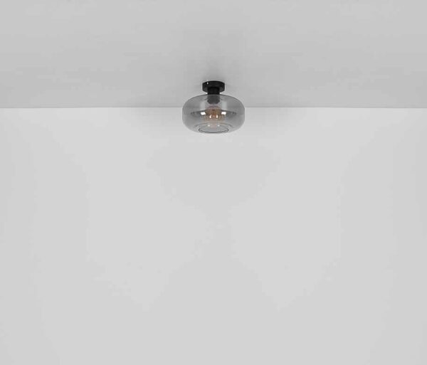 Globo Giuseppe plafonniere – ø 28 cm – E27 (grote fitting) – Zwart - Image 5