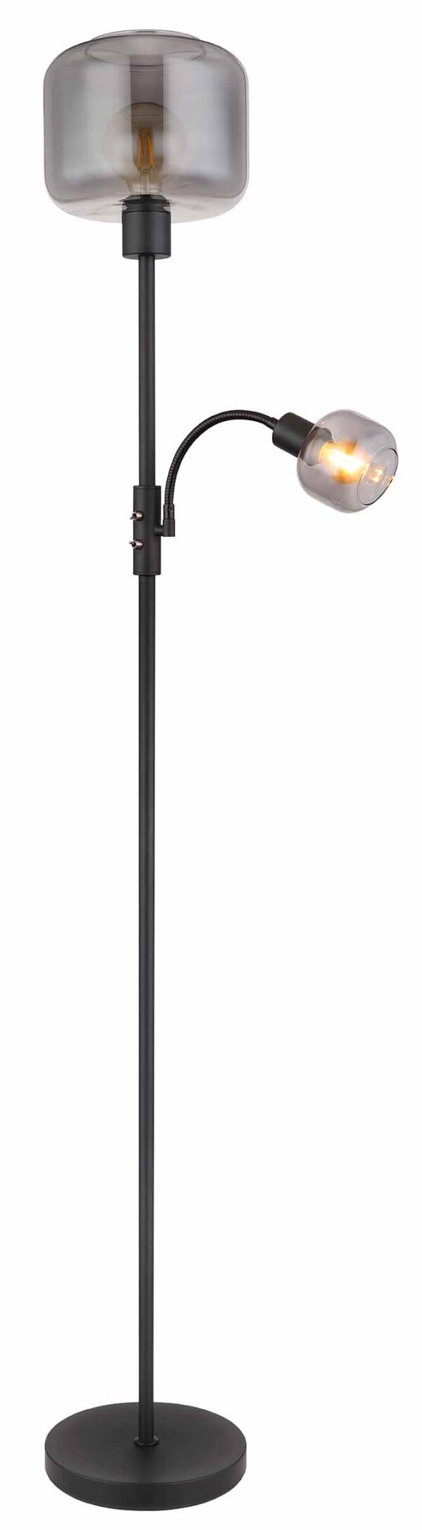 Globo Giuseppe vloerlamp – ø 25 cm – E27 (grote fitting) – Zwart - Image 5