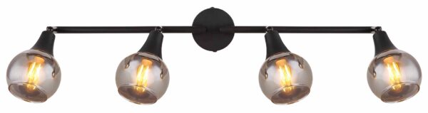 Globo Glyptar spot – E14 (kleine fitting) – Zwart - Image 3