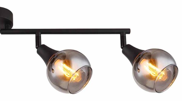 Globo Glyptar spot – E14 (kleine fitting) – Zwart - Image 4