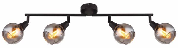 Globo Glyptar spot – E14 (kleine fitting) – Zwart