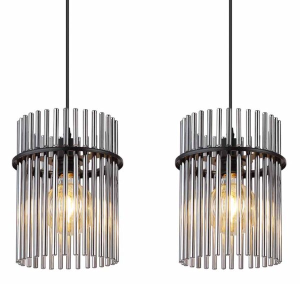 Globo Gorley hanglamp – E27 (grote fitting) – Zwart - Image 3