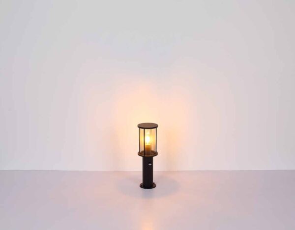 Globo Gracey vloerlamp – ø 14,3 cm – E27 (grote fitting) – Zwart - Image 4