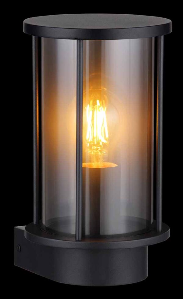 Globo Gracey wandlamp – E27 (grote fitting) – Zwart - Image 3