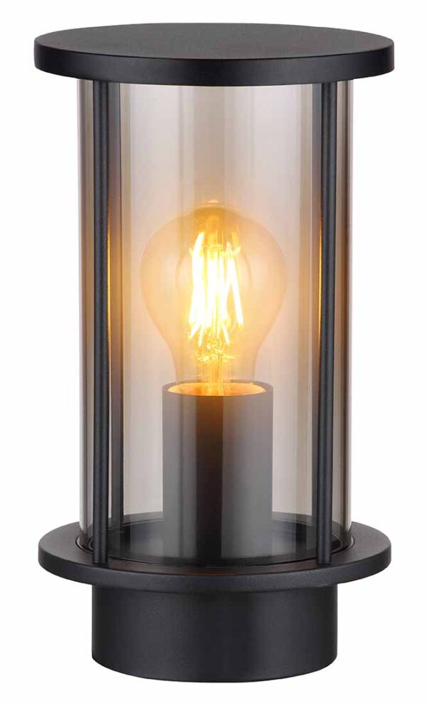 Globo Gracey wandlamp – E27 (grote fitting) – Zwart