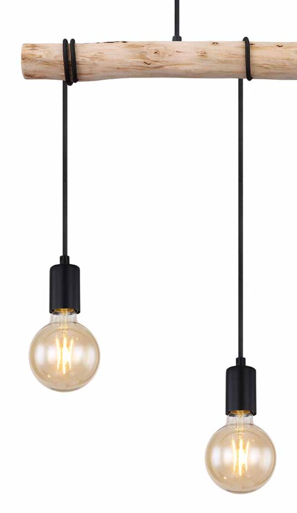 Globo Gregor hanglamp – E27 (grote fitting) – Zwart - Image 3