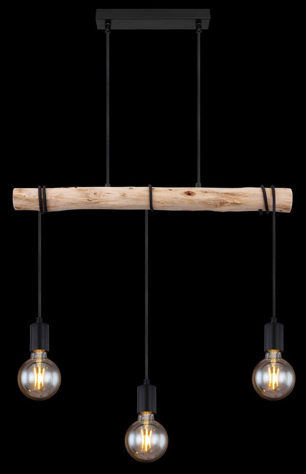 Globo Gregor hanglamp – E27 (grote fitting) – Zwart - Image 5