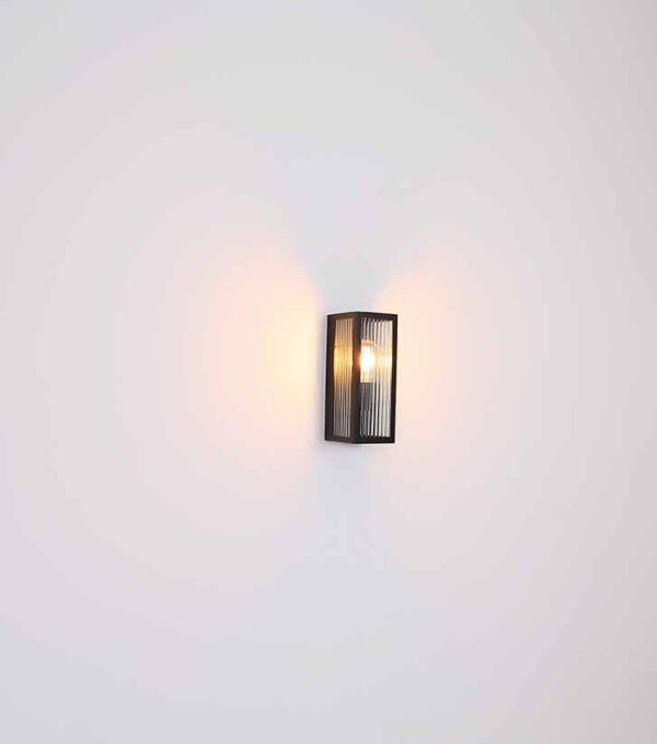 Globo Gundula wandlamp – E27 (grote fitting) – Zwart - Image 4