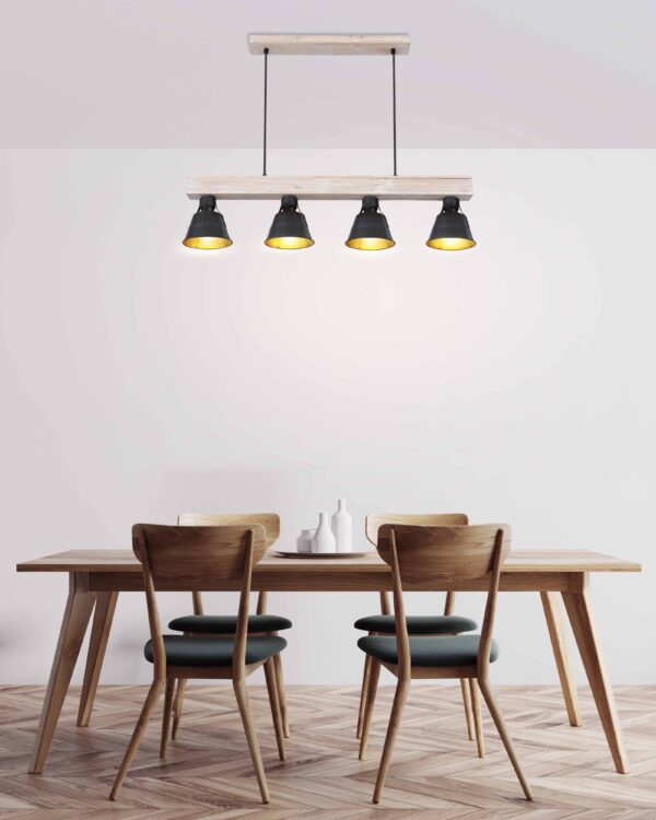 Globo Gunther hanglamp – E27 (grote fitting) – Naturel - Image 4