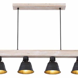 Globo Gunther hanglamp – E27 (grote fitting) – Naturel