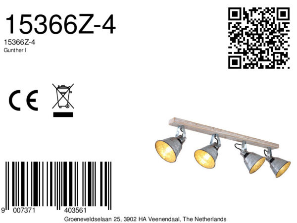 Globo Gunther i spot – E27 (grote fitting) – Wit - Image 6