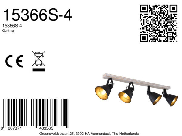 Globo Gunther spot – E27 (grote fitting) – Wit - Image 6