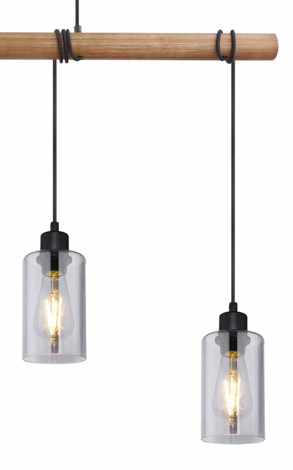 Globo Hadera hanglamp – E27 (grote fitting) – Zwart - Image 3