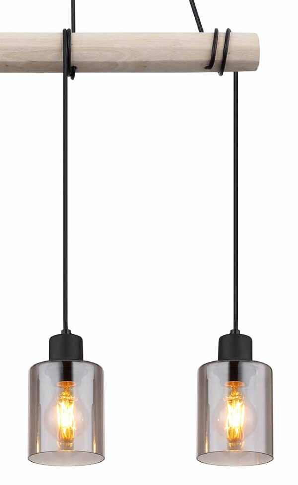 Globo Hadera hanglamp – E27 (grote fitting) – Zwart - Image 3