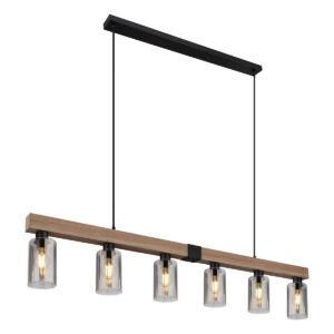 Globo Hadera hanglamp – E27 (grote fitting) – Zwart