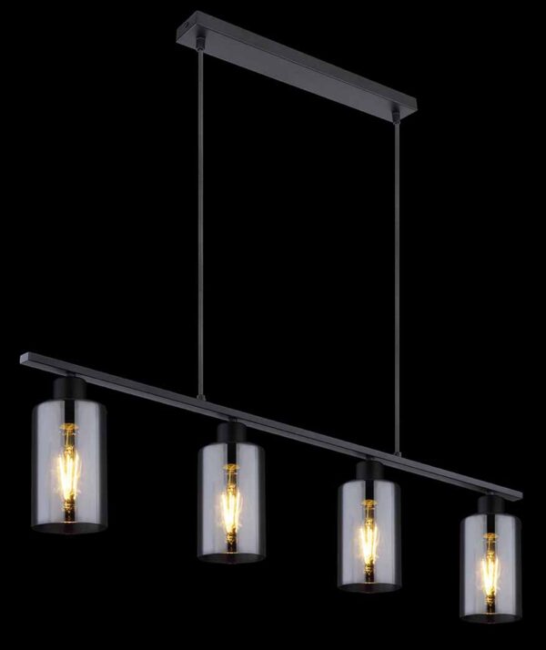 Globo Hadera hanglamp – E27 (grote fitting) – Zwart - Image 4