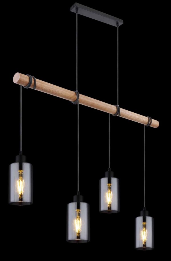 Globo Hadera hanglamp – E27 (grote fitting) – Zwart - Image 4