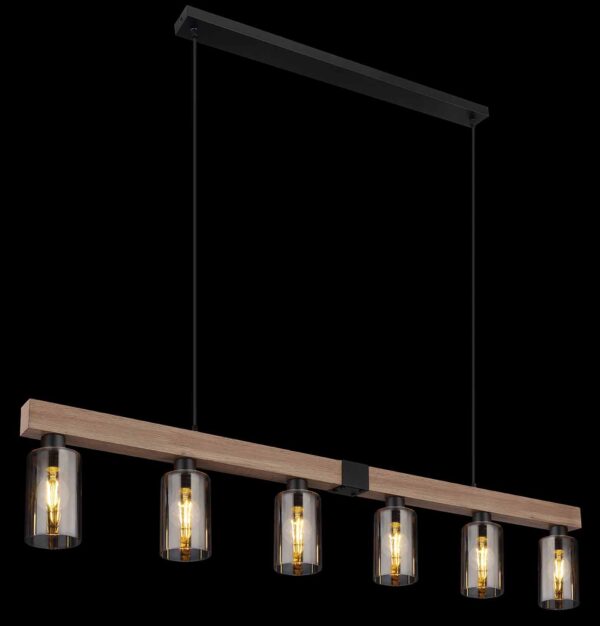Globo Hadera hanglamp – E27 (grote fitting) – Zwart - Image 4