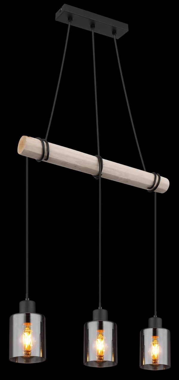 Globo Hadera hanglamp – E27 (grote fitting) – Zwart - Image 4