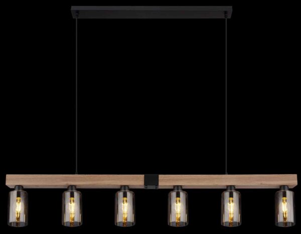 Globo Hadera hanglamp – E27 (grote fitting) – Zwart - Image 5