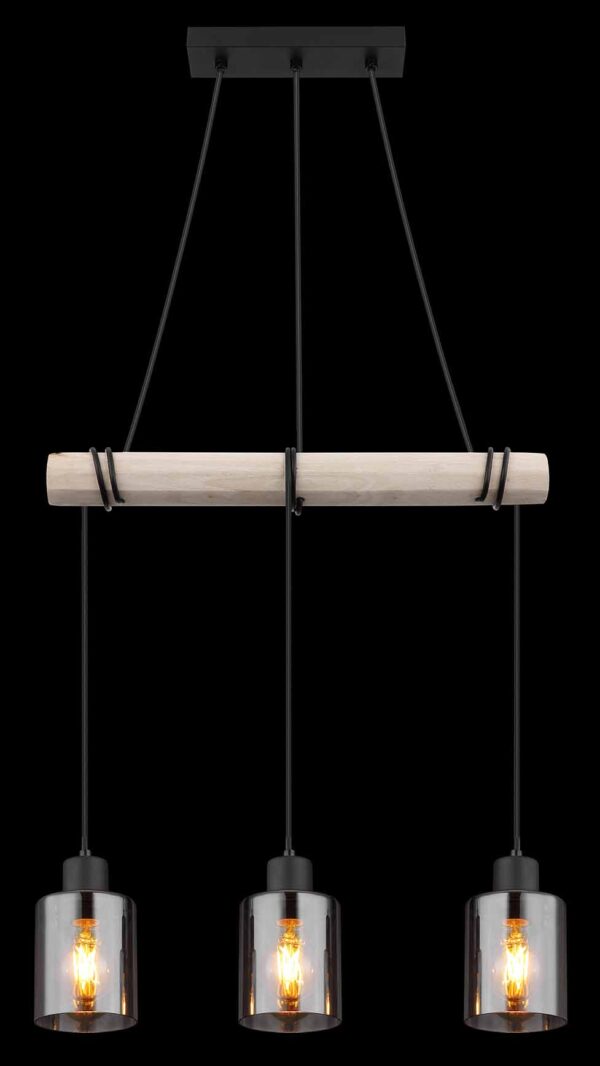 Globo Hadera hanglamp – E27 (grote fitting) – Zwart - Image 5