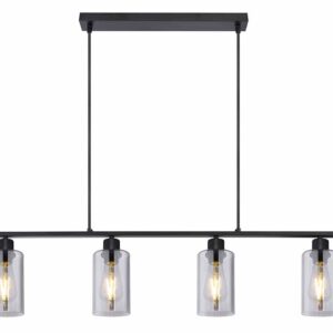 Globo Hadera hanglamp – E27 (grote fitting) – Zwart