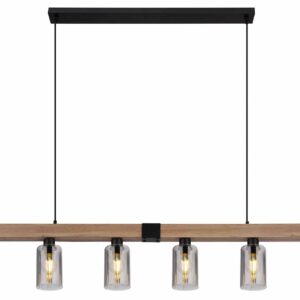 Globo Hadera hanglamp – E27 (grote fitting) – Zwart